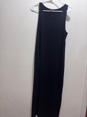 Eileen Fisher Black Sleeveless Maxi Dress